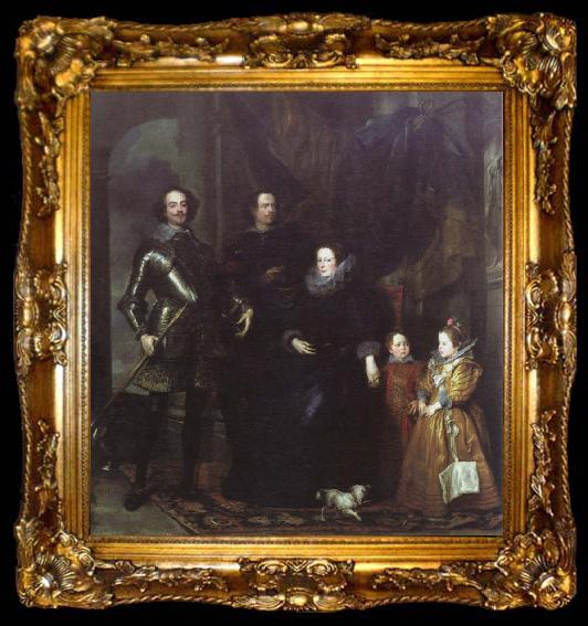 framed  Anthony Van Dyck lomellini portrait, ta009-2